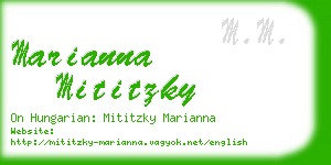 marianna mititzky business card